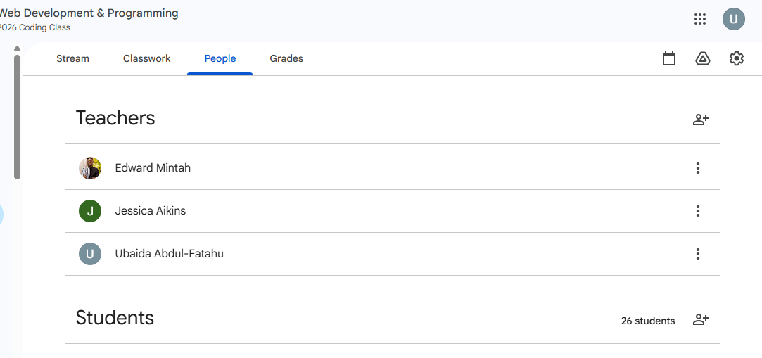 eDuX Google Classroom learning environment